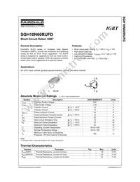 SGH10N60RUFDTU Datasheet Cover