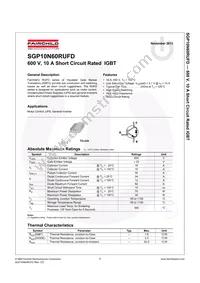 SGP10N60RUFDTU Datasheet Page 2