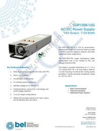 SGP1200-12G Datasheet Cover