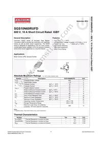 SGS10N60RUFDTU Datasheet Page 2