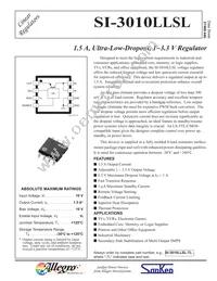 SI-3010LLSL-TL Datasheet Cover