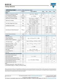 SI1011X-T1-GE3 Datasheet Page 2