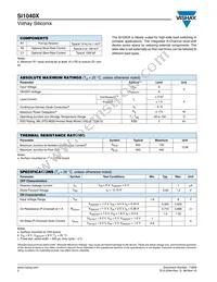 SI1040X-T1-E3 Datasheet Page 2