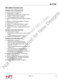 SI1120-A-GM Datasheet Page 19