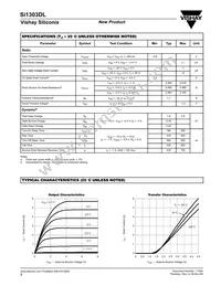 SI1303EDL-T1-E3 Datasheet Page 2