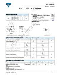 SI1403CDL-T1-GE3 Datasheet Cover