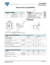 SI1410EDH-T1-E3 Datasheet Cover