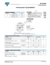 SI1413DH-T1-GE3 Datasheet Cover