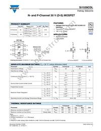 SI1539CDL-T1-GE3 Datasheet Cover