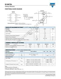 SI1867DL-T1-GE3 Datasheet Page 2