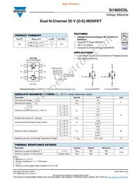 SI1902CDL-T1-GE3 Datasheet Cover
