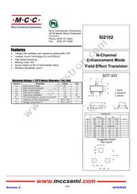 SI2102-TP Datasheet Cover