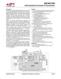 SI2160-C60-GM Datasheet Cover