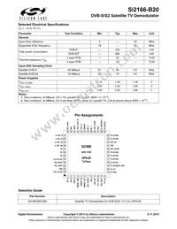 SI2166-B20-GM Datasheet Page 2