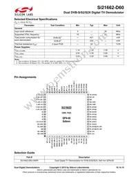 SI21662-D60-GMR Datasheet Page 2