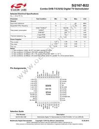 SI2167-B22-GMR Datasheet Page 2