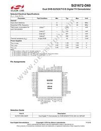 SI21672-D60-GM Datasheet Page 2