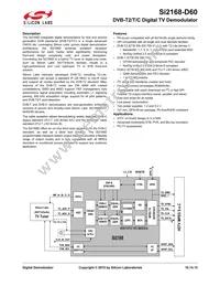 SI2168-D60-GMR Datasheet Cover