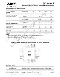 SI2169-A20-GM Datasheet Page 2