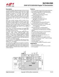 SI2169-D60-GMR Datasheet Cover