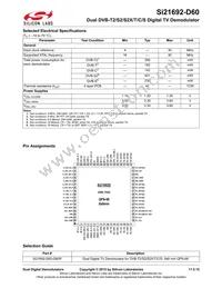 SI21692-D60-GMR Datasheet Page 2