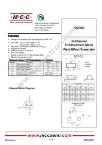 SI2300-TP Datasheet Cover