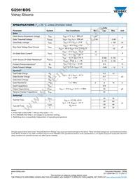 SI2301BDS-T1-GE3 Datasheet Page 2