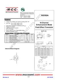 SI2302A-TP Datasheet Cover