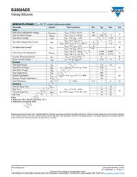 SI2302ADS-T1-GE3 Datasheet Page 2