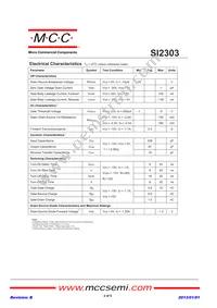 SI2303-TP Datasheet Page 2