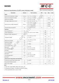 SI2305-TP Datasheet Page 2