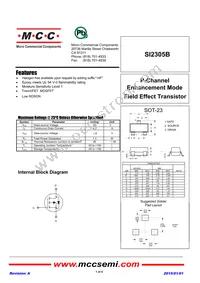 SI2305B-TP Datasheet Cover