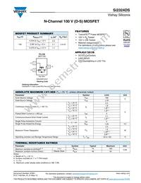 SI2324DS-T1-GE3 Datasheet Cover