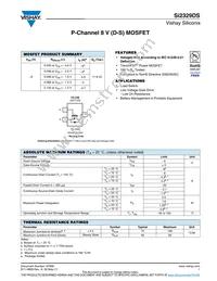 SI2329DS-T1-GE3 Datasheet Cover