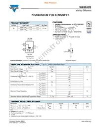 SI2334DS-T1-GE3 Datasheet Cover