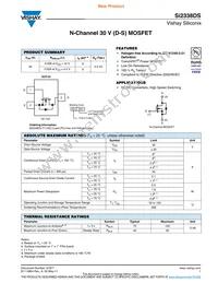 SI2338DS-T1-GE3 Datasheet Cover