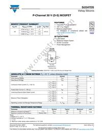 SI2347DS-T1-GE3 Datasheet Cover