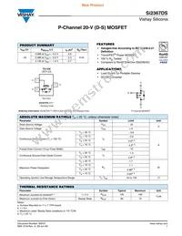SI2367DS-T1-GE3 Datasheet Cover