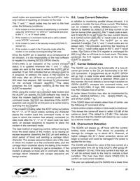 SI2400-BS Datasheet Page 21