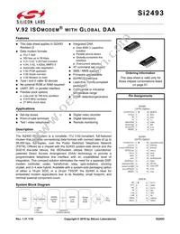SI2493-D-FS Datasheet Cover