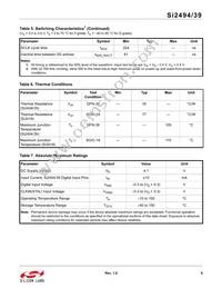 SI2494-A-GM Datasheet Page 9