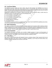 SI2494-A-GM Datasheet Page 21