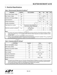 SI2707-A10-GM Datasheet Page 5