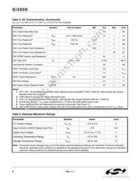 SI3000-KS Datasheet Page 6