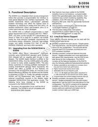 SI3010-FSR Datasheet Page 21