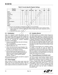 SI3016-BS Datasheet Page 14