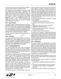 SI3016-BS Datasheet Page 23