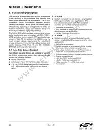 SI3050-E-FM Datasheet Page 20