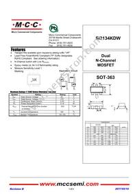 SI3134KDW-TP Datasheet Cover