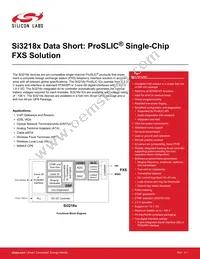 SI32183-A-GM Datasheet Cover